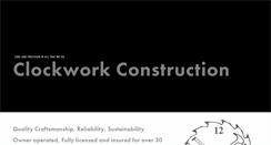Desktop Screenshot of clockworkconstructioninc.com