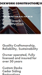 Mobile Screenshot of clockworkconstructioninc.com