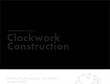 Tablet Screenshot of clockworkconstructioninc.com